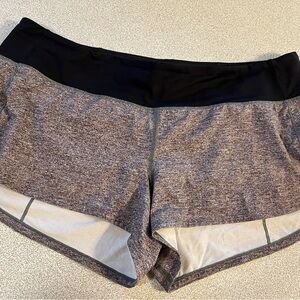(2/$50) Lululemon Heathered Gray and Black Shorts